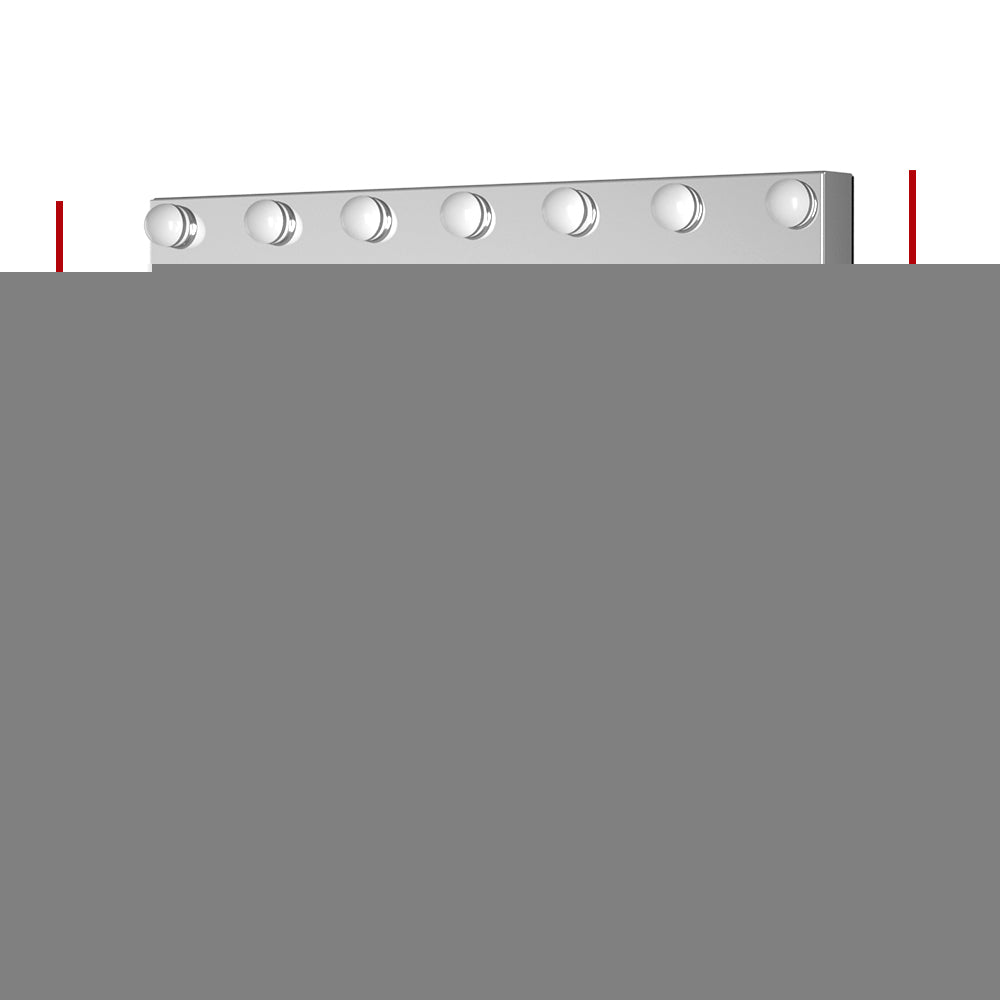 Embellir Bluetooth Makeup Mirror 58x46cm Hollywood Vanity with LED Light Wall