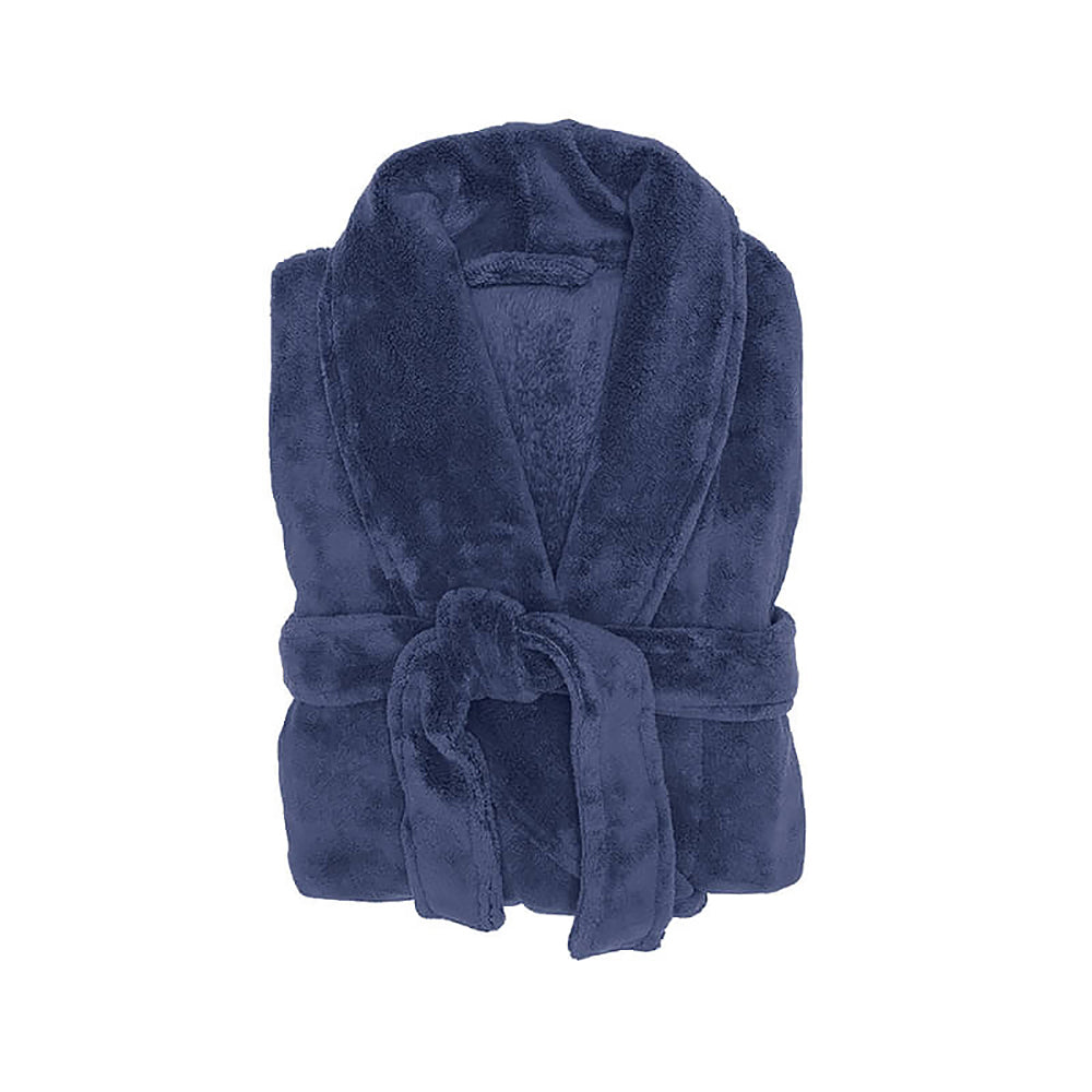 S/M Microplush Robe Denim