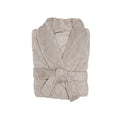 S/M Microplush Robe Stone Natural - Small/Medium
