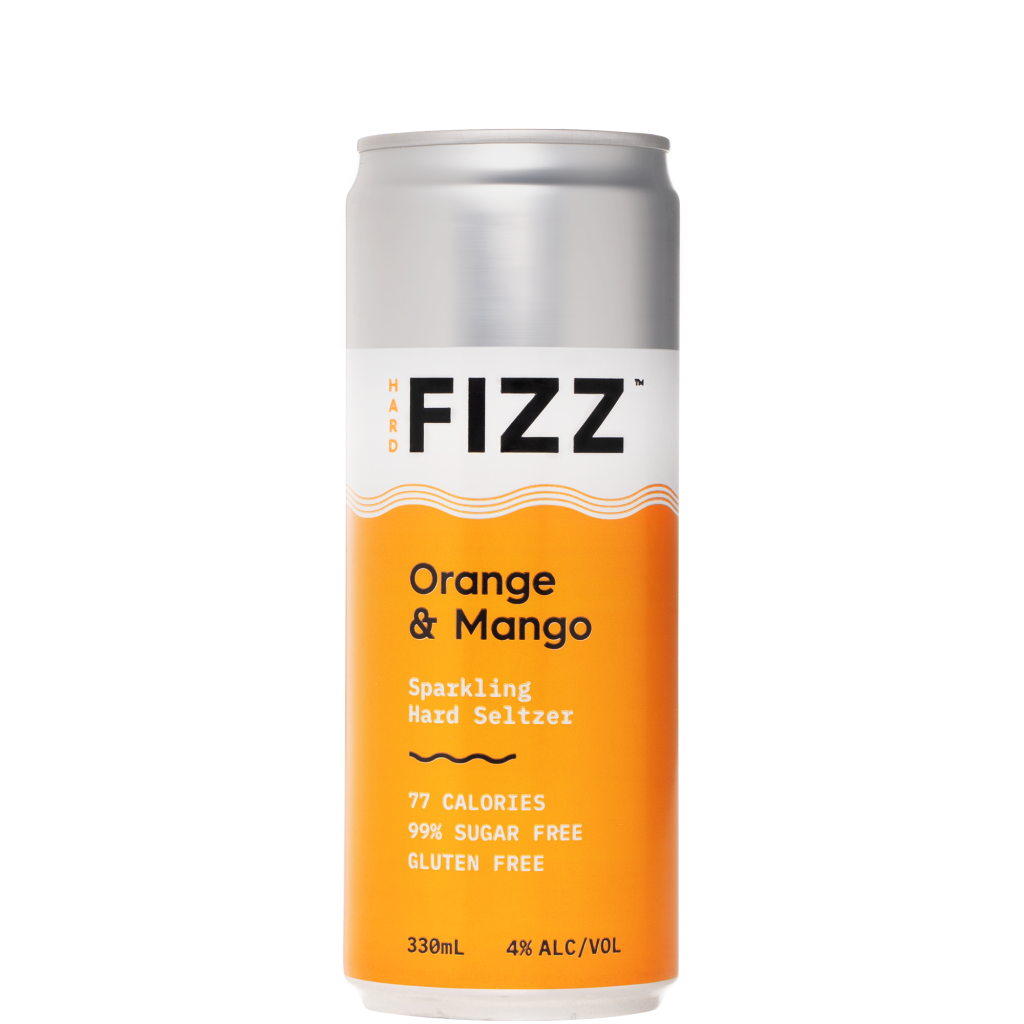Hard Fizz Orange and Mango Sparkling Hard Seltzer Can 330 ml (Pack of 16)