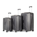 Paklite Charter Luggage 3 Piece Set - Black