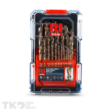 Redline Twist Drill Bit Set HSS Cobalt 1-13mm25Pce