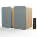 Silcron Rythym SLR07 Wireless Active Bookshelf Speakers with HDMI ARC - Pine