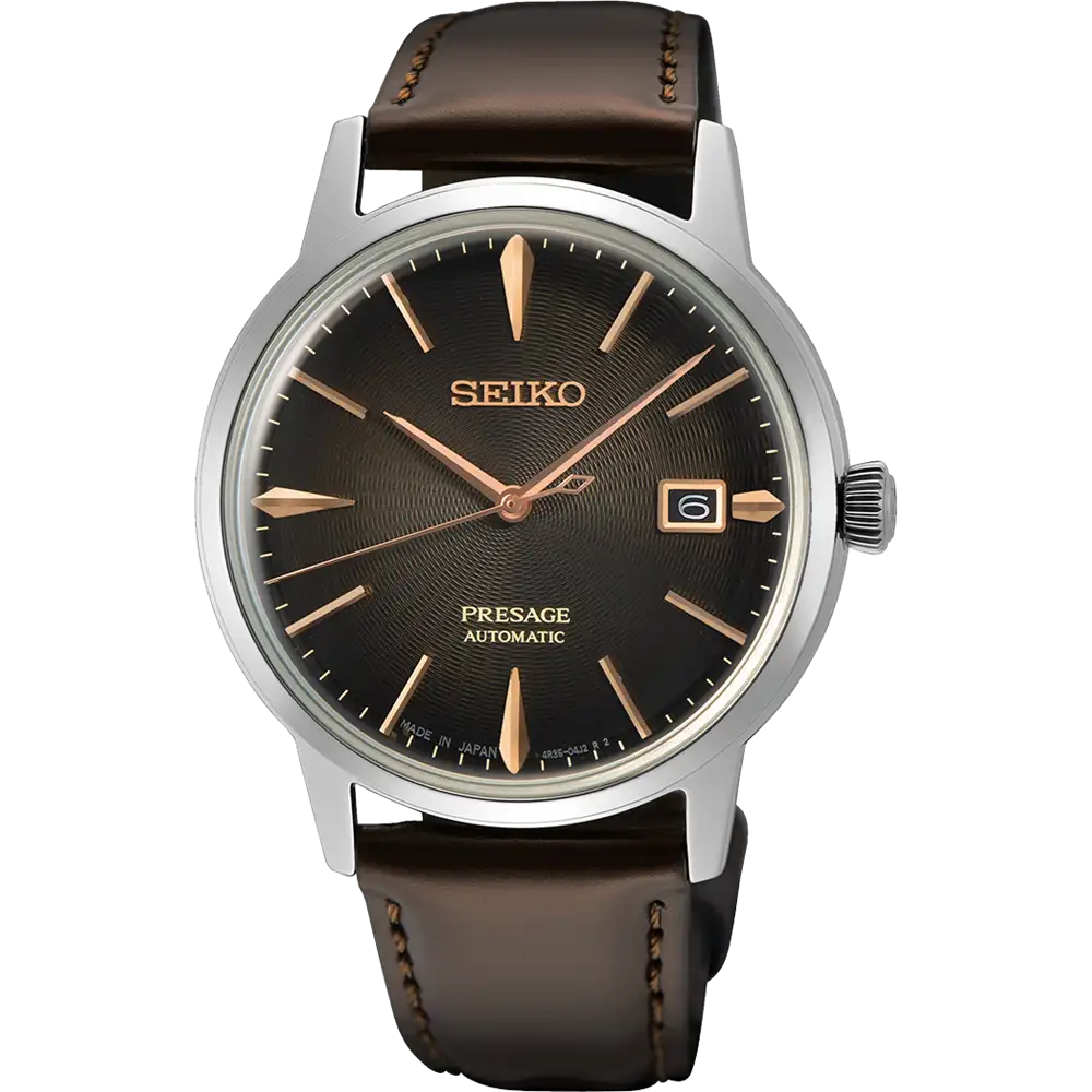 Seiko Presage Men's Automatic Tokyo Cocktail Time Brown Watch
