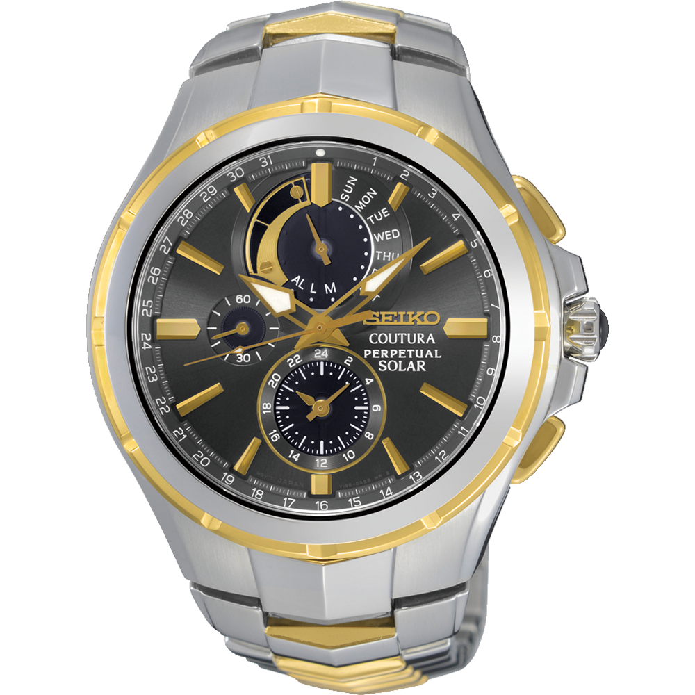 Seiko Coutura Men's Solar Perpetual Watch