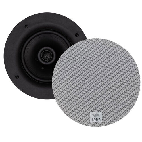TAGA TCW-190R 5.25" 2-Way In-Ceiling Speakers PAIR - WHITE