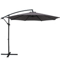 Instahut 3m Outdoor Umbrella Cantilever Beach Garden Patio Charcoal
