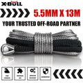 X-BULL Electric Winch 12V 5000LBS Wireless Steel Cable ATV Boat With 13M Synthetic Rope