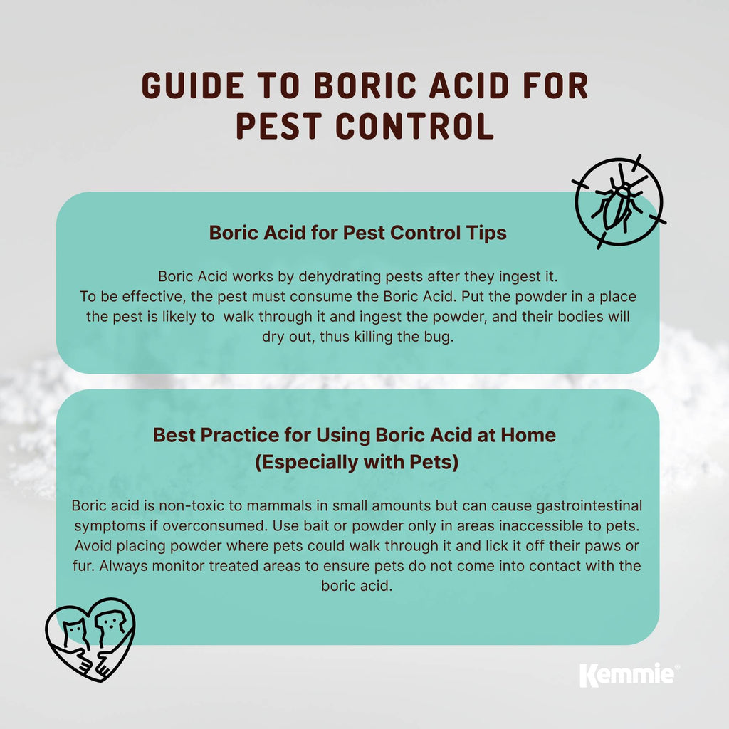 10kg Boric Acid Powder High Purity Fully Soluble Granule Pest Ant Cockroaches