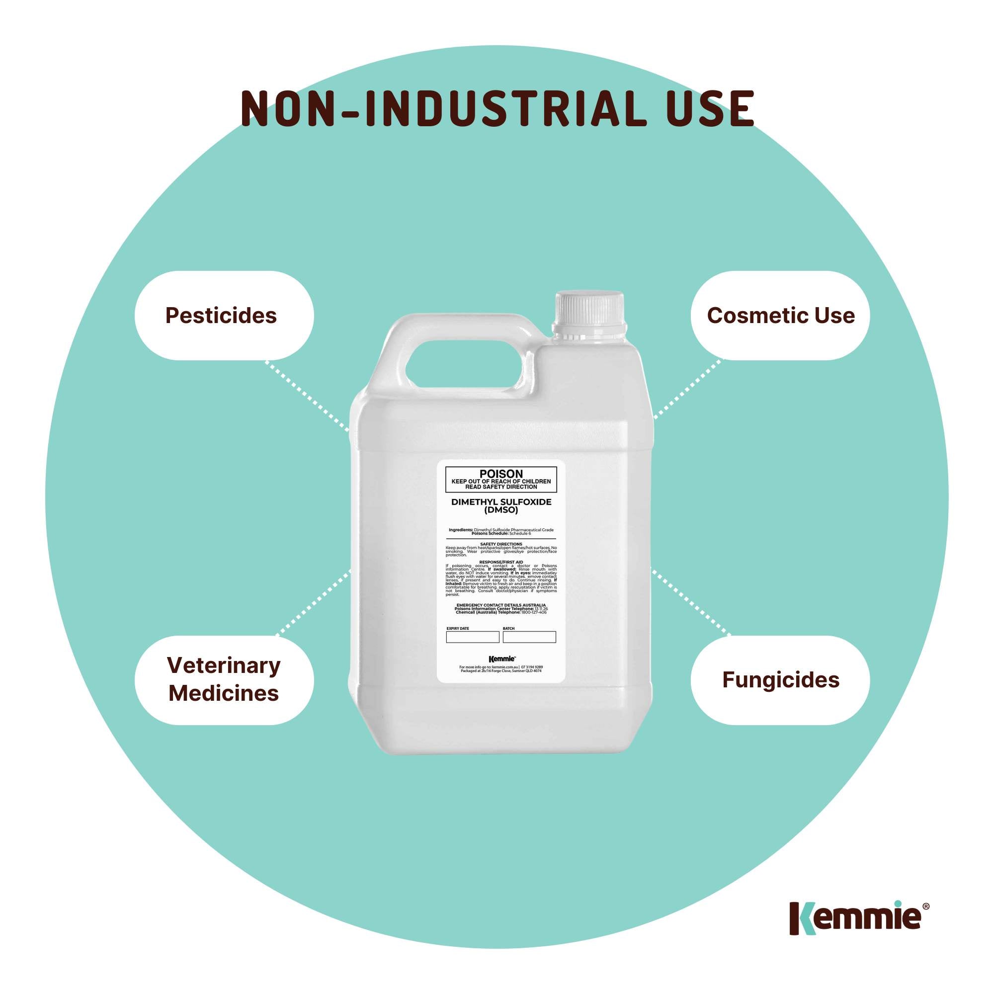 5L DMSO Liquid Dimethyl Sulfoxide 99.9% Pure Pharmaceutical Grade Solvent Bulk