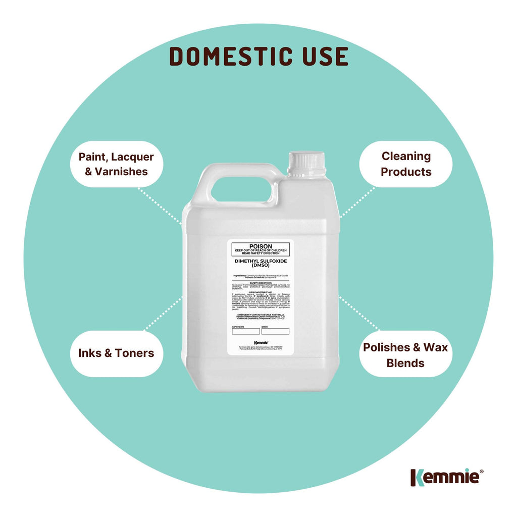 5L DMSO Liquid Dimethyl Sulfoxide 99.9% Pure Pharmaceutical Grade Solvent Bulk