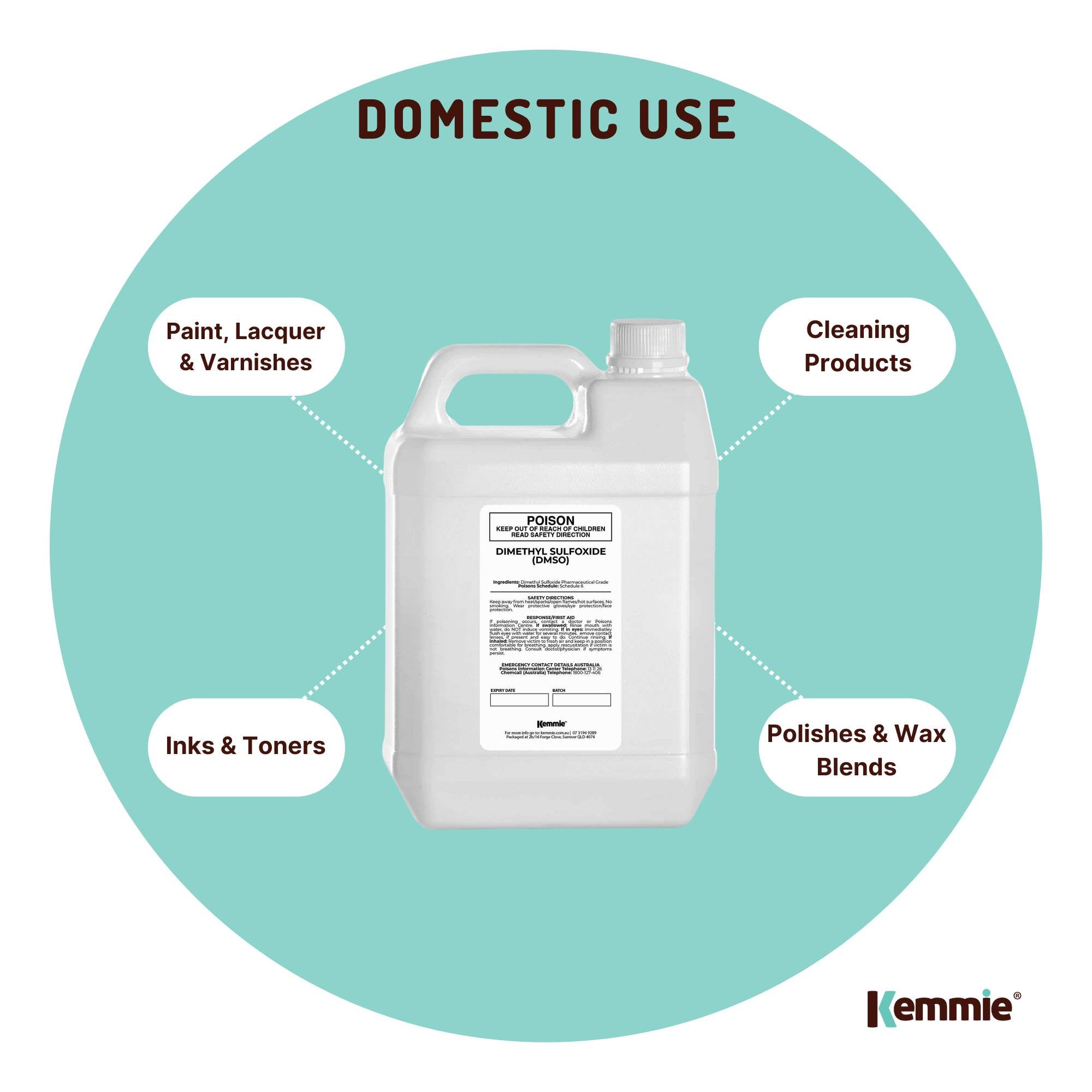 5L DMSO Liquid Dimethyl Sulfoxide 99.9% Pure Pharmaceutical Grade Solvent Bulk