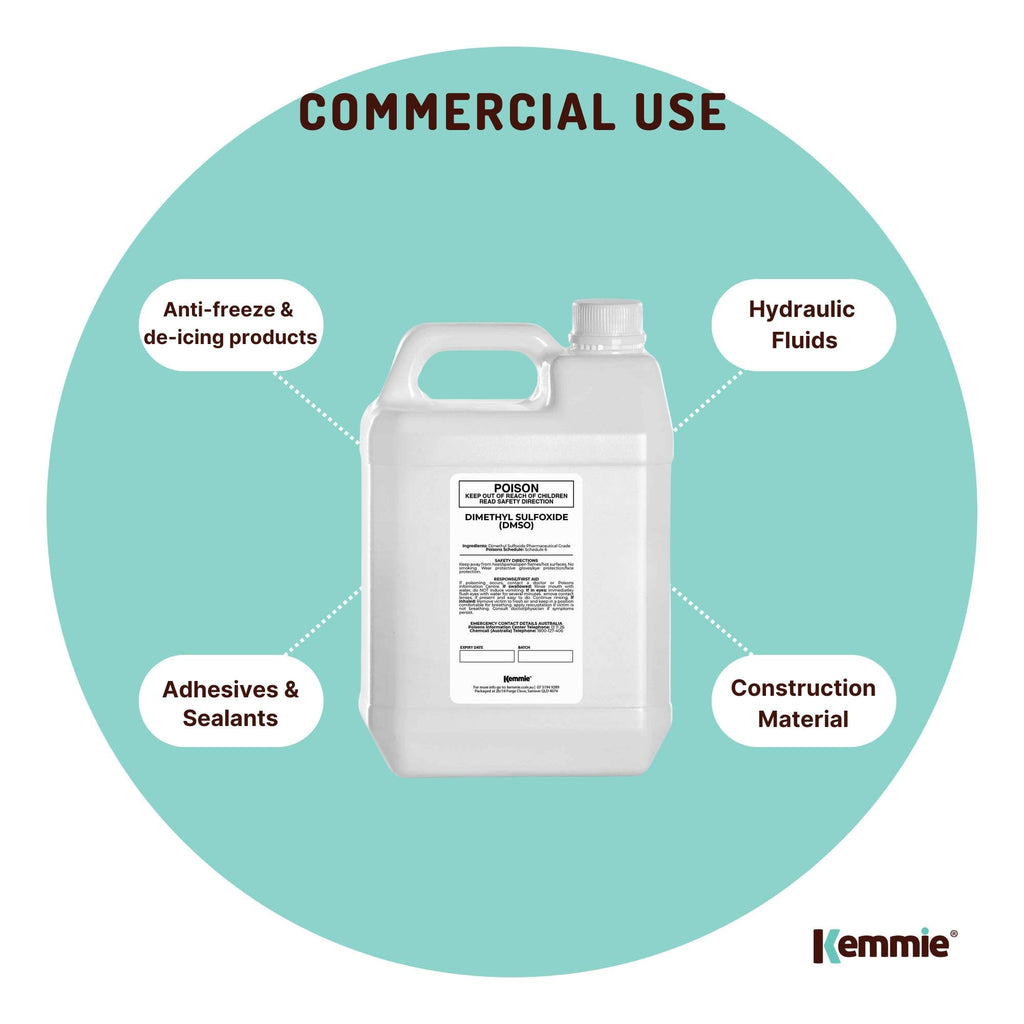 5L DMSO Liquid Dimethyl Sulfoxide 99.9% Pure Pharmaceutical Grade Solvent Bulk