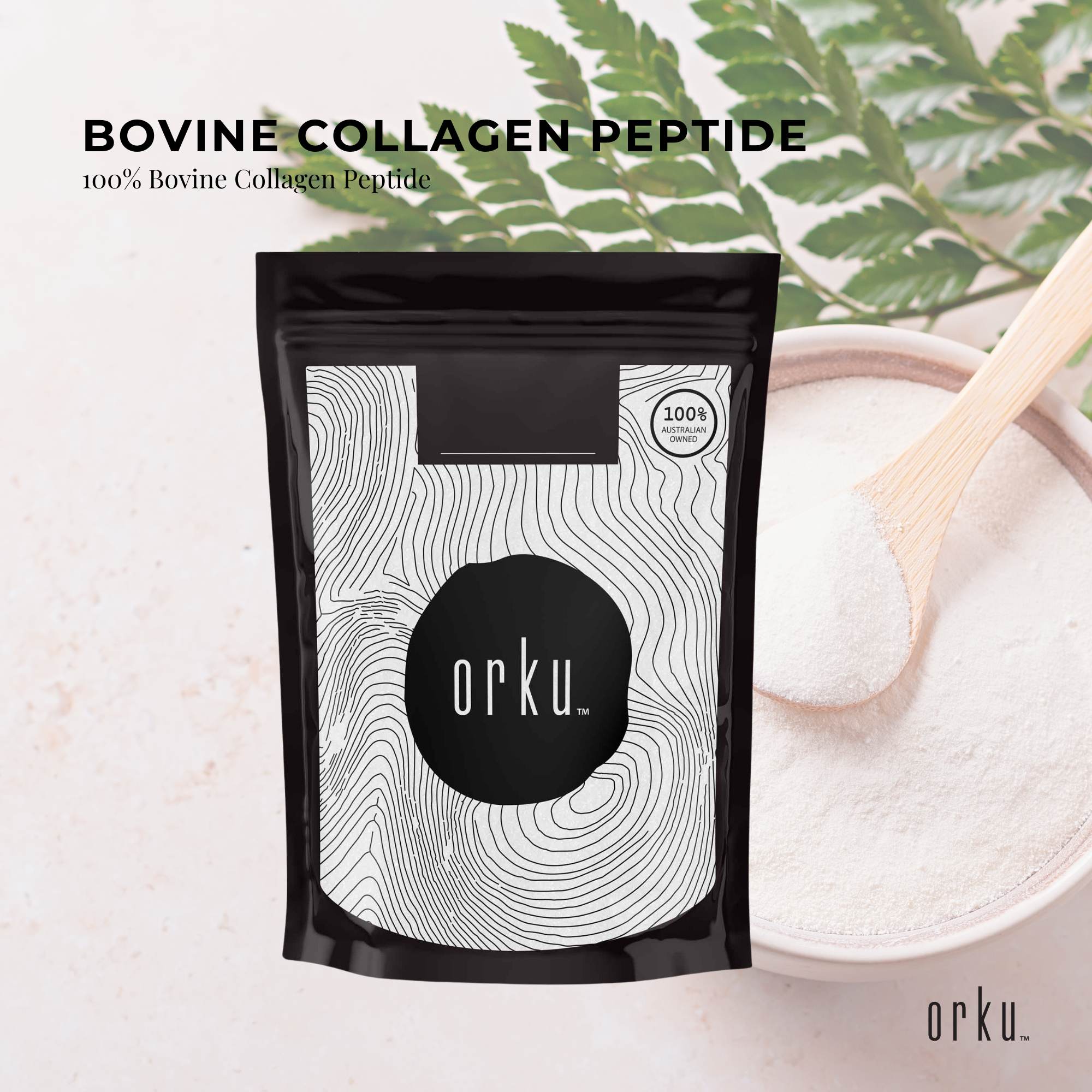 1Kg Collagen Powder - Bovine Hydrolysate Protein Peptide Supplement Unflavoured