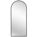 Metal Arch Mirror 80cm x 170cm - Black
