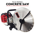 Petrol Demolition Saw 75CC Concrete Cut Off Wet Demo Road Cutter Brick 350MM