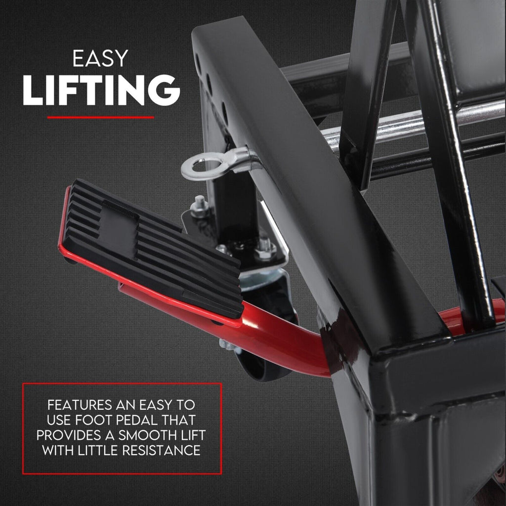 Motorcycle Scissor Lift Stand 136kg Hydraulic Motorbike Lifter Dirt Bike Jack
