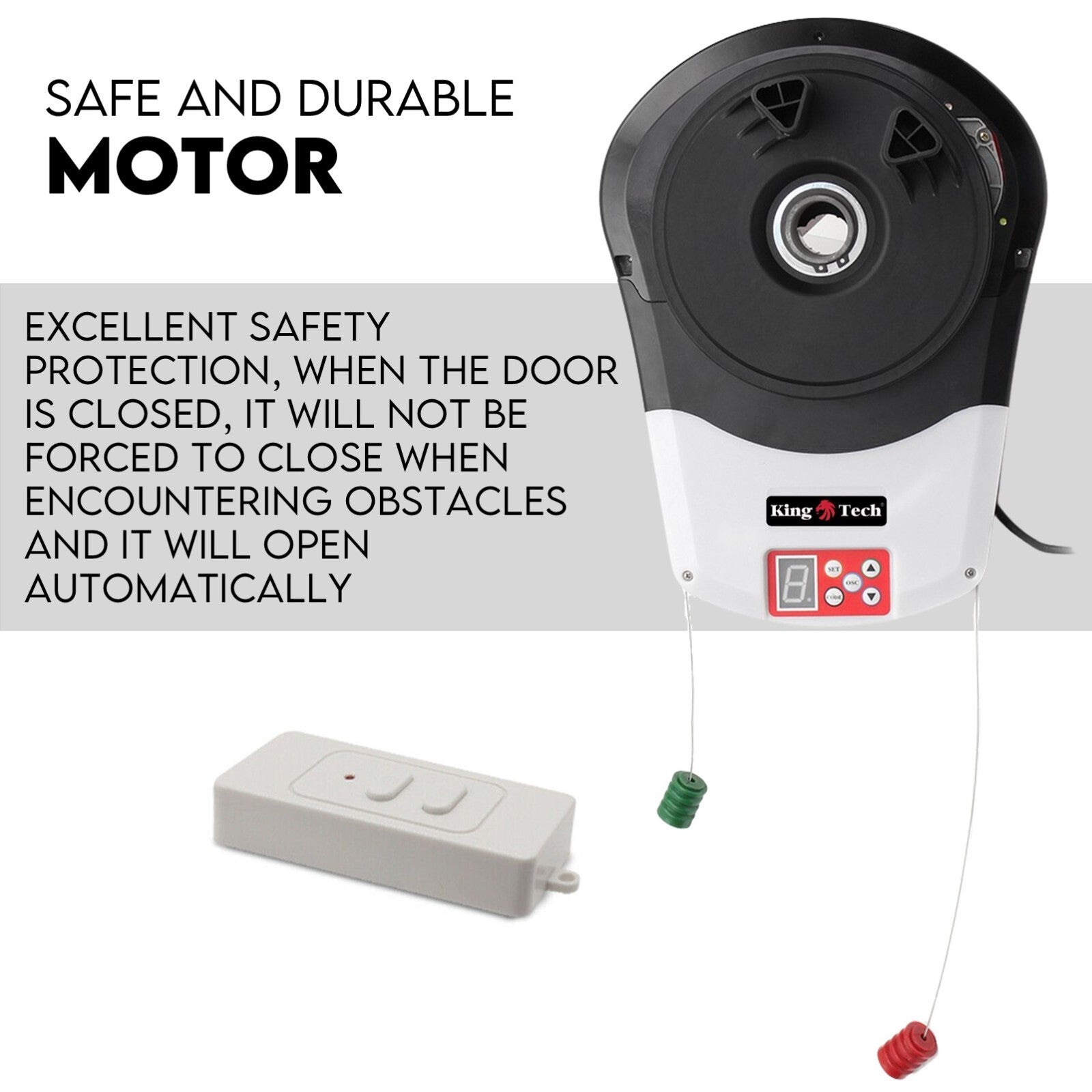 Automatic Roller Door Opener Garage Powerful 1200N Motor Garage 22m&sup2; Rolling AU