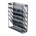 Wall Mount 6 Pocket Hanging File Sorter Organizer Folder Holder Rack Storage