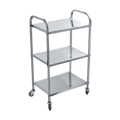 3 Tiers Food Trolley Cart Stainless Steel Utility Kitchen Dining Service