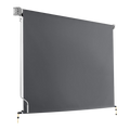Retractable Straight Drop Roll Down Awning Garden Patio Screen 3.0X2.5M