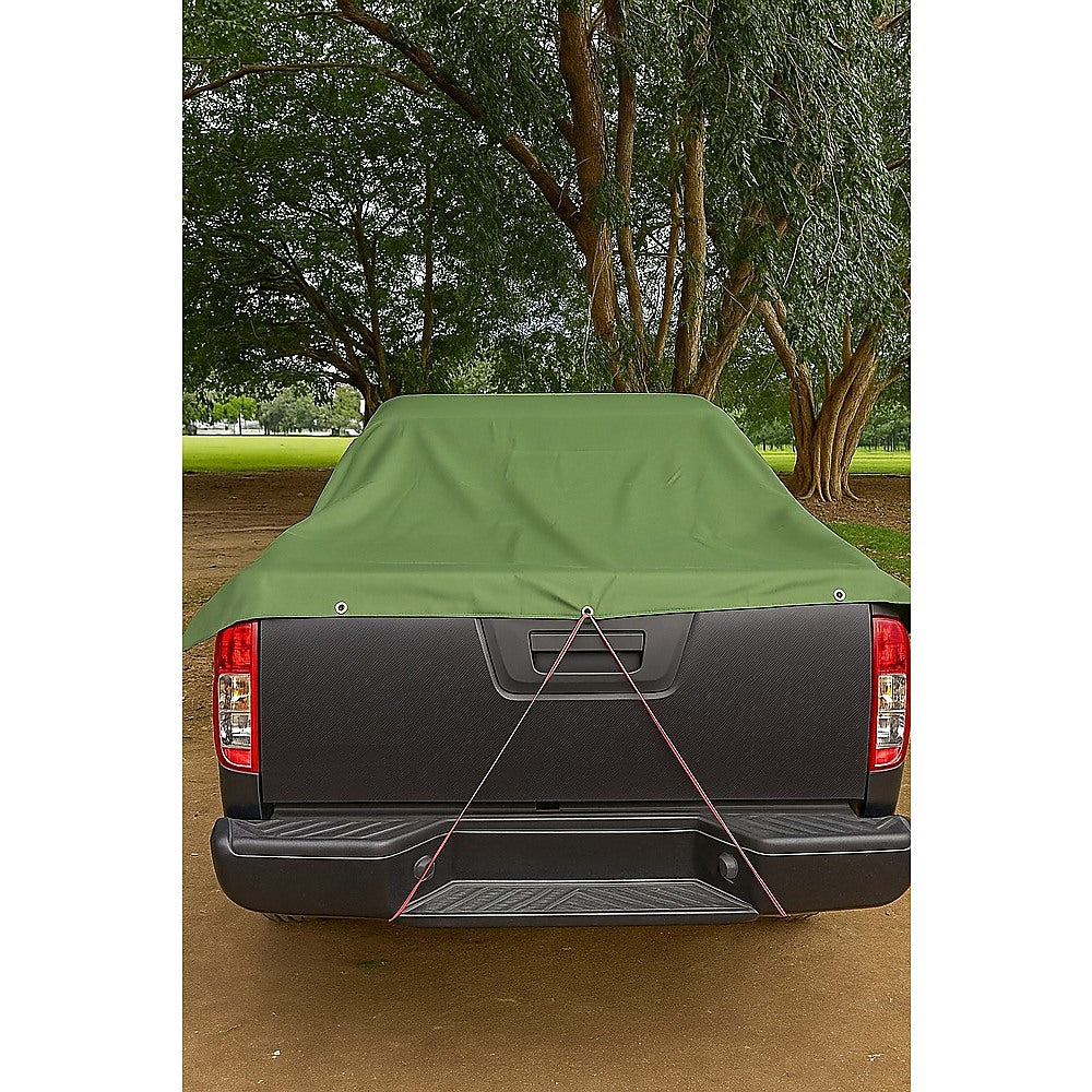 3x4M Army Heavy Duty Waterproof Canvas Tarp Tarpaulin Sun Blocked Dustproof