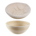 2 x 9" Sourdough Bread Proofing Set Bread Making Kit Round Bowls