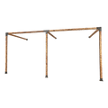 Roof Pergola Gazebo Shed Matte Black Steel Brackets DIY Kits