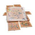 1500 Piece Rotating Wooden Jigsaw Puzzle Table 6 Drawers Board