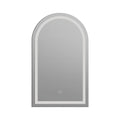 Arched LED Wall Mirror Bathroom Mirrors Makeup Anti-fog 600mm x 1000mm