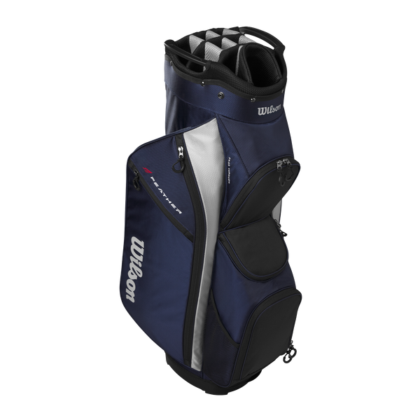 FEATHER CART BAG Navy/Silver