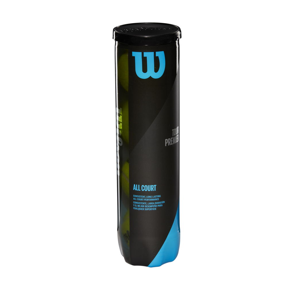 Tour Premier All Court Tennis Balls - Yellow - 4PK