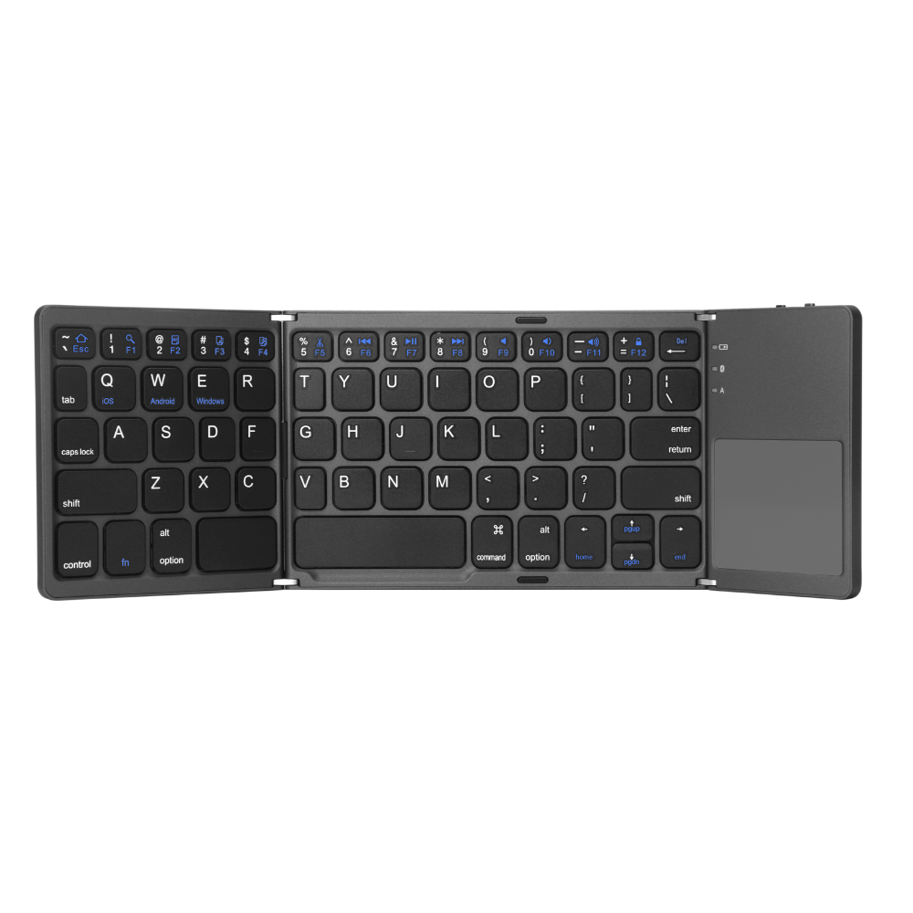 XtremeMac Foldable and rechargeable bluetooth keyboard with integrated TouchPad