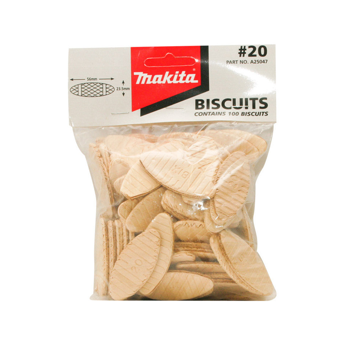 Makita Biscuit No.20 100 Piece