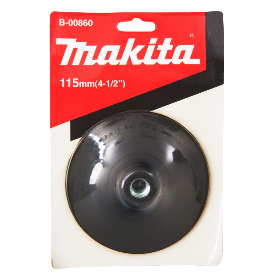 Makita Backing Pad Rubber + Lock Nut 115mm