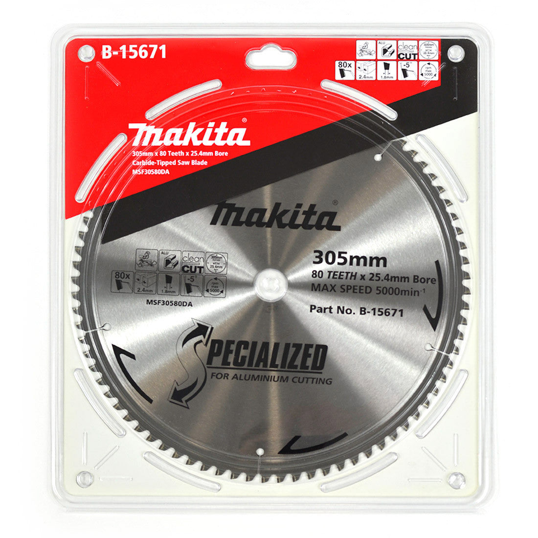 Makita Saw Blade Aluminium TCT 80T 305mm