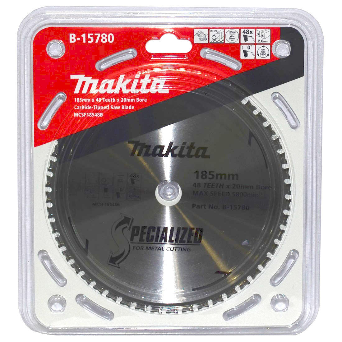 Makita Saw Blade Metal TCT 48T 185mm