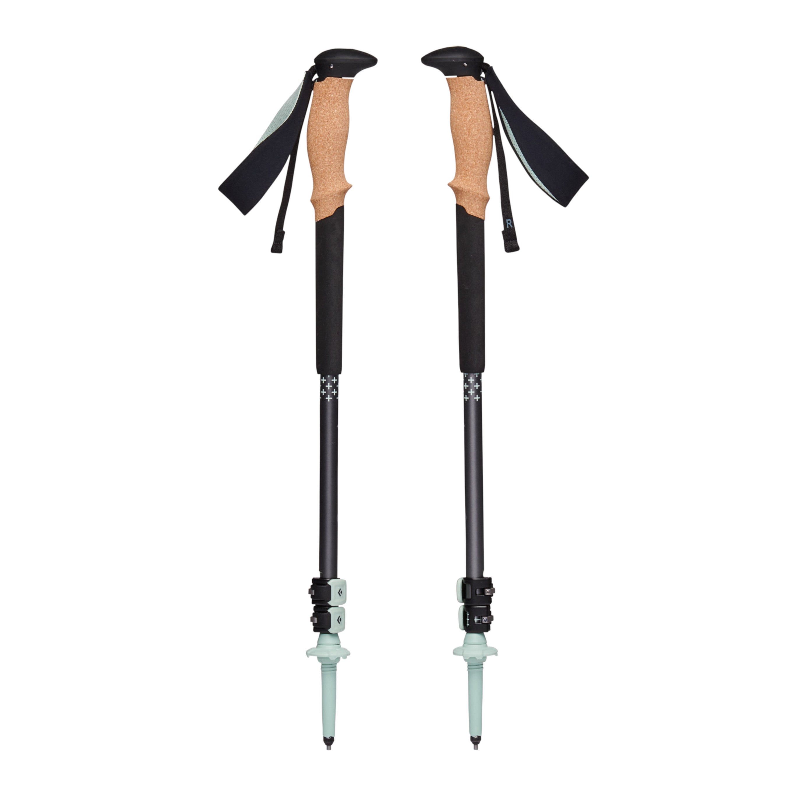 Pursuit Trekking Poles - S/M Charcoal/Foam Green