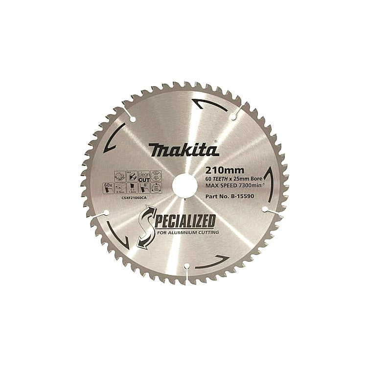 Makita Saw Blade Aluminium TCT 60T 210mm