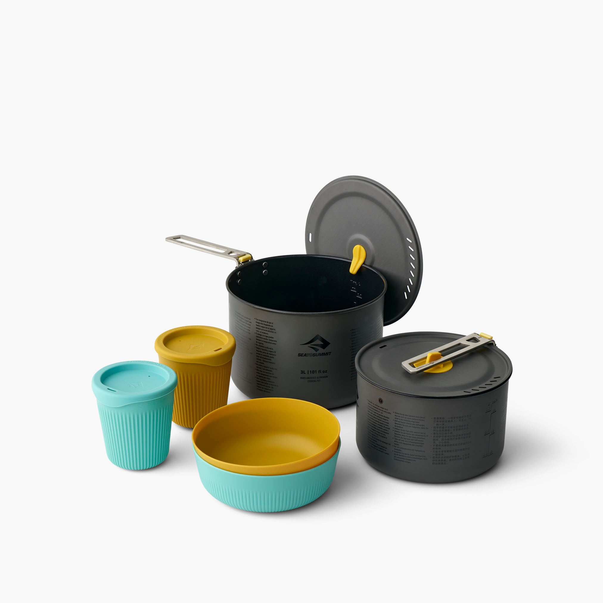 Frontier UL Two Pot Cook Set - [6 Piece] 2L & 3L Assorted