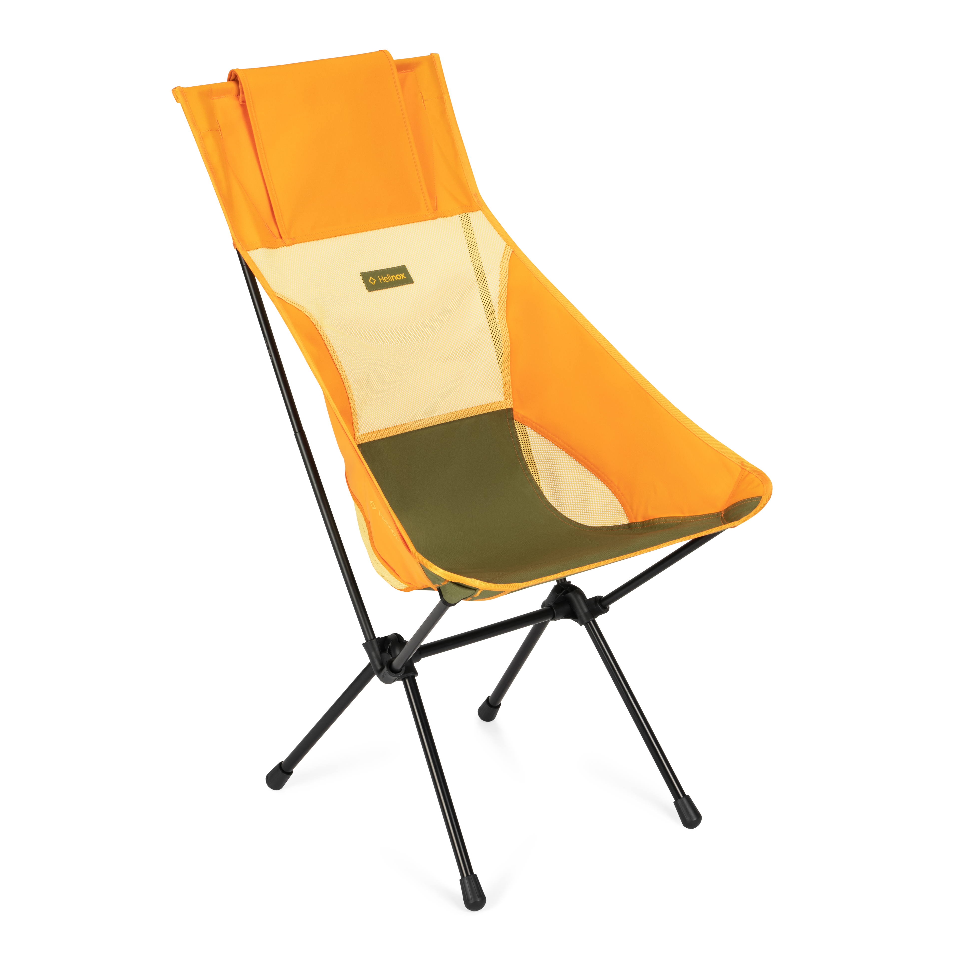 Sunset Chair - Flame MultiBlock with Black Frame