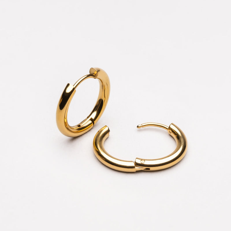 Classic Hoop Earrings - Gold Colour