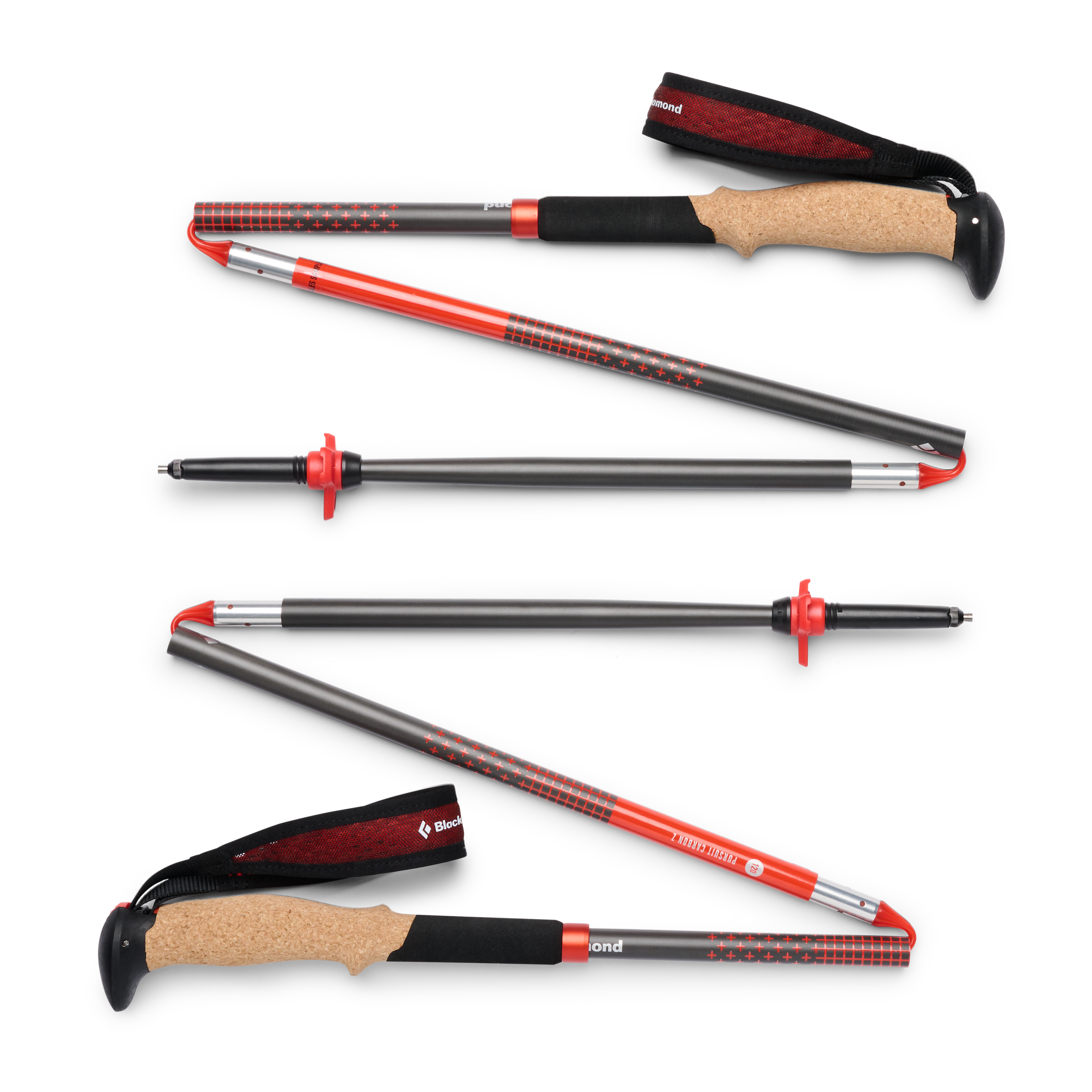 Pursuit Carbon Z Poles - 120cm Octane