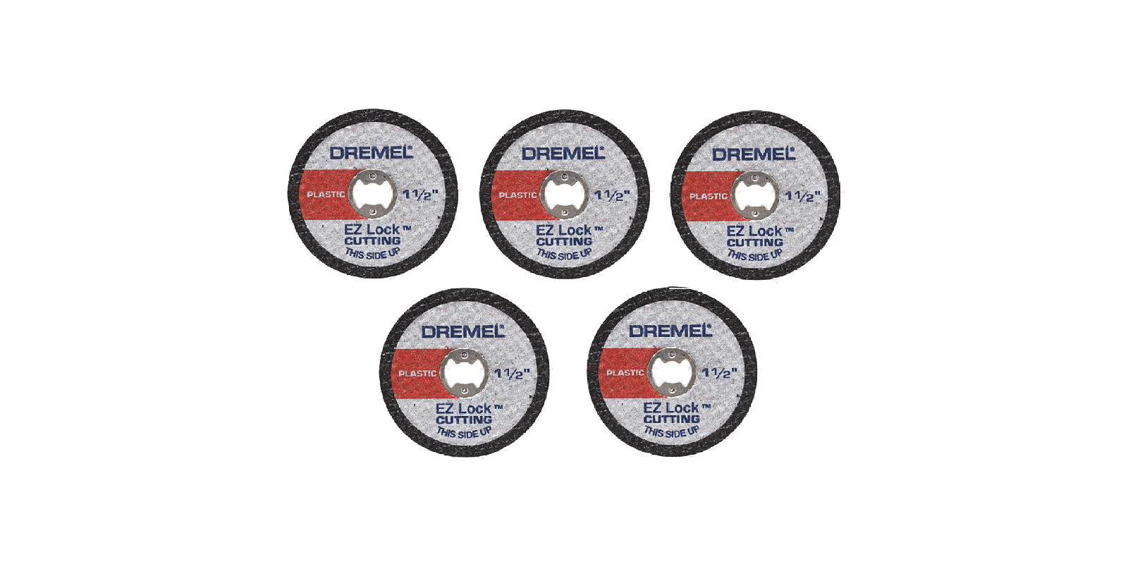 Dremel EZ Lock Plastic Cut Off Wheels 38mm 5 Pack