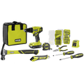 Ryobi 18V Drill Driver Home Essentials Kit