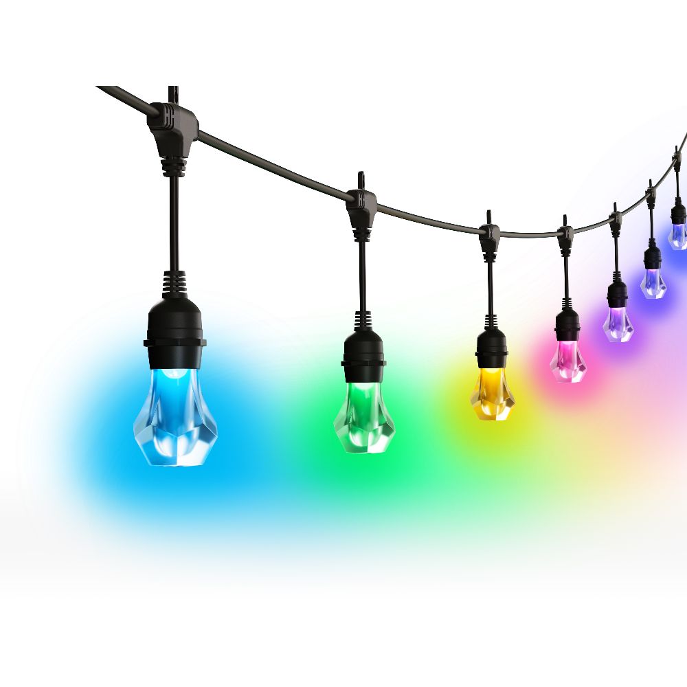 Nanoleaf Essentials Smart Multicolour Outdoor String Lights Smarter Kit (Matter compatible) - 15 m