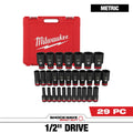 Milwaukee Metric Deep Imp Socket Set 1/2"Dr 29 Pce