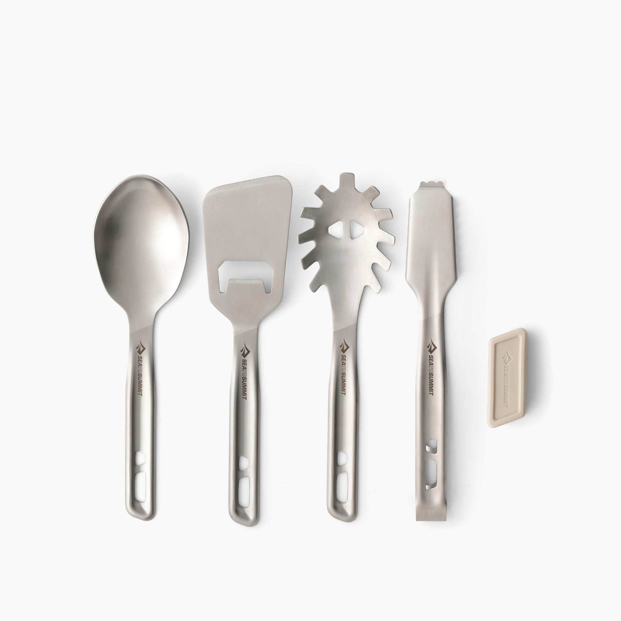Detour Stainless Steel Utensil Set - [4 Piece] Stainless Steel
