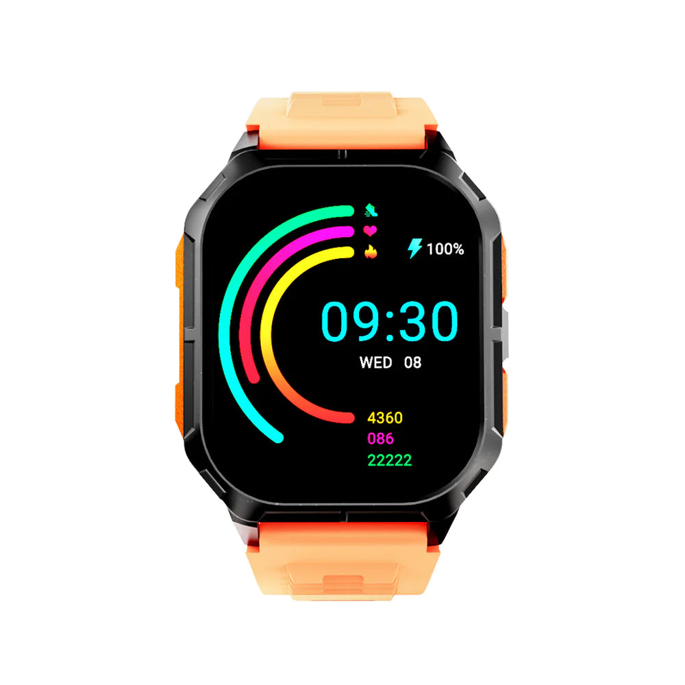 HiFuture ULTRA3 Sports Smart Watch - Cadmium Orange