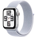 Apple Watch SE GPS 40mm Silver Aluminium Case with Blue Cloud Sport Loop